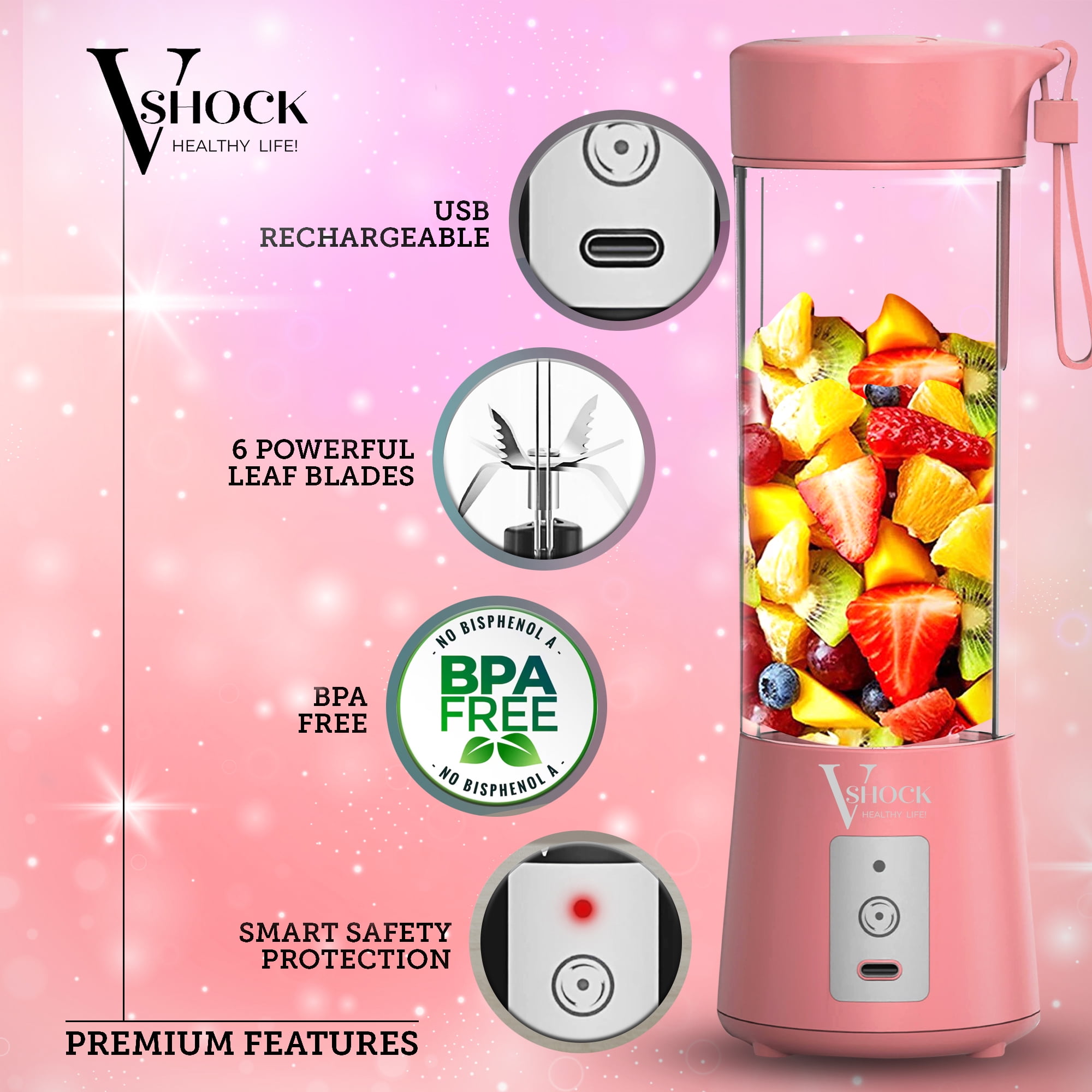 Swagstock - Portable Rechargeable Blender Bottle by Swagstock starting at  $34.99 * Ultralight portable blender easy to take and use, can make a cup  of smoothie in 20 seconds. Unique detachable bottle