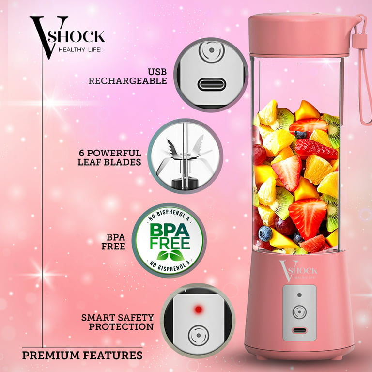 Portable Blender for Shakes and Smoothies, USB Rechargeable