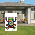 thumbnail image 3 of Amhnf Tie Dye Frog Garden Flag For Home Outdoor Garden Yard Decor 12x18 inch, 3 of 5