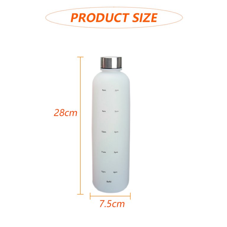 Threns 3 Pack Water Bottles Set with 2L Large Bottle 900ml Portable Bottle and 500ml Mini Bottle Motivational Drinks Bottle with Time Marker Leak