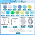 thumbnail image 2 of DIY Bracelets Jewelry Making Kit Including Round Plastic & Acrylic & Resin Rhinestone Beads Mixed Color 8~53x0.45~20mm Hole: 1.6~3mm., 2 of 5