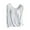 White, variant on Tops for Women Trendy Ribbed Knitted Long Sleeve Square Neck Stretchy Blouse with Chest Pads Solid Color Casual Slim-Fit T-Shirts