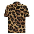 thumbnail image 5 of Blusa y camisa de manga corta con cuello vuelto Camisa casual para hombre Camisa de bolos vintage de manga corta Camisas de verano de playa cubana Camisa con botones Blusa para hombre Poliéster, 5 of 5
