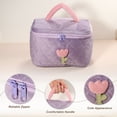 thumbnail image 3 of Unique Bargains 1Pc Great Large Portable Travel Cosmetic Storage Toiletry Bag Purple, 3 of 7