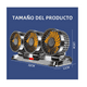 thumbnail image 4 of Ventilador Para Auto De 3 Cabezas Ajustables Portátil 12/24v Lab.G, Negro con aspas naranjas, 4 of 5