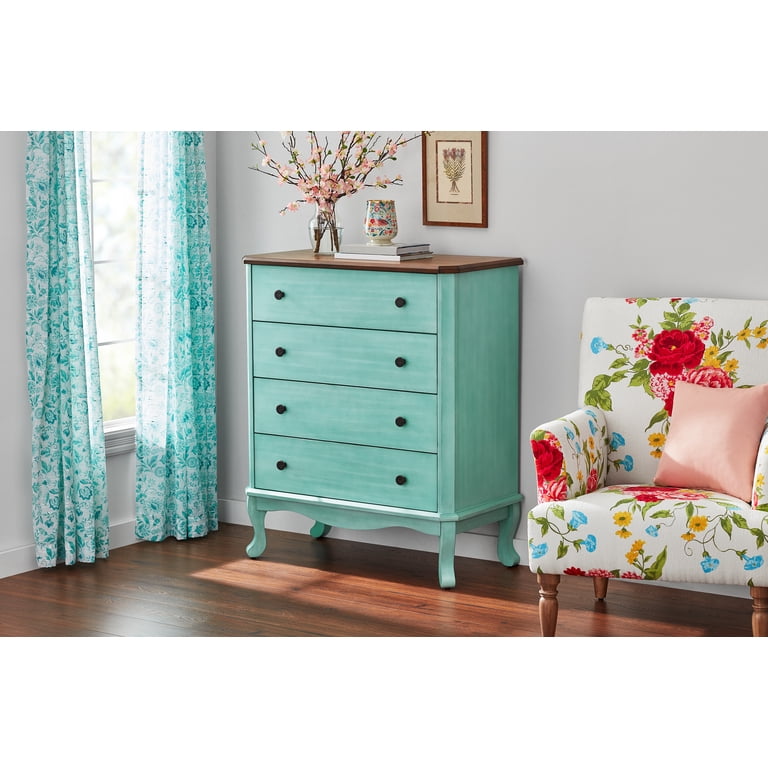 teal blue dresser Sample/custom Order/teal Dresser, French Provincial, Vintage Dresser