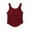 Wine, variant on Einccm Women's Built-in Bra Tank Top with No Steel Rings, Solid Color Short Sleeve Camisole for Sleepwear and Lounge, Comfortable Pajama Top with Chest Pad for Casual Homewear