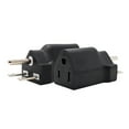thumbnail image 3 of Adaptador de Enchufe Portátil Sunnimix 110-120V a 220-240V Negro 6-15R a 5-15R, 3 of 8