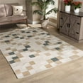 thumbnail image 2 of Bowery Hill Modern Ivory and Grey Handwoven PET Yarn Indoor and Outdoor Rug, 2 of 4
