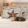 thumbnail image 3 of Texas Star Vintage Outdoor Waterproof Pillow Covers, Retro Brown Berry Wooden Decorative Rectangle Throw Pillowcase Sofa Cushion Sham for Patio/Couch/Chair, 20"x12" 2 Pack, 3 of 8