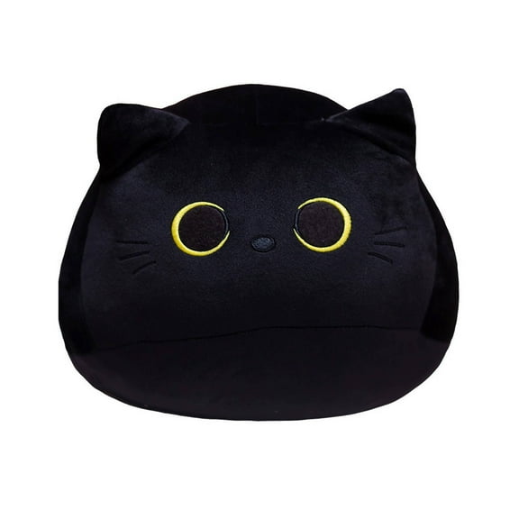 BESTSKY Cat Stuffy Black Cat Plush Toy Funny Stuff Cat Pillow Weighted Stuffed Animals Style 6 10cm
