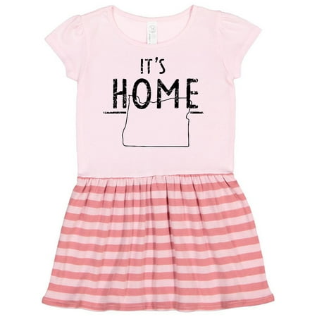 

Inktastic It s Home- State of Oregon outline Distressed Text Gift Toddler Girl Dress