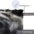 thumbnail image 5 of Horse Valance Curtain for Kitchen Black White Horse Herd Western Wild Animal Window Valance for Living Room Bedroom, Kitchen Valance Rod Pocket Window Decor Curtain 54 by 18 in, 1 Panel, 5 of 6