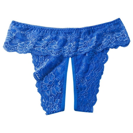Mortilo Women S Underwear   Lace Panties For Women Low Rise Panty Soft Breathable Briefs Women S Exotic Panties Blue 3XL