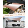 thumbnail image 4 of Sun Shade Sail 8x10Ft Ombre Abstract Gradient Burnt Orange and White Uv Block Sunshade Canopy Outdoor Shade Cover Rectangle Shade Cloth For Patio Garden Yard Deck Pergola, 4 of 6