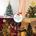 thumbnail image 4 of Yyton Christmas Tree Topper Built-in LED Projector, 180� Rotatable 3D Santa Claus Pattern, for Christmas, New Year, Home (Gold), 4 of 10