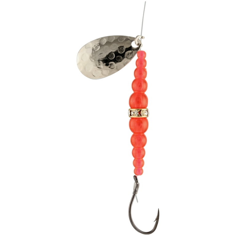 Mack's Lure Classic Wedding Ring Fishing Spinnerbait, Flo Orange, Size 4  Hook, Spinnerbaits