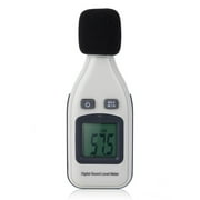 White Mini Sound Level Meter Noise Level Decibel Measuring Tool 30-130Db
