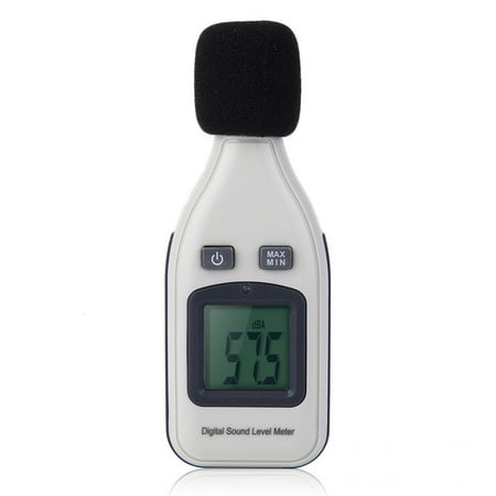White Mini Sound Level Meter Noise Level Decibel Measuring Tool 30-130Db