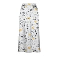 thumbnail image 6 of Levmjia Womens Midi Skirt Printed High Waist Elastic Waist Slim Fit Casual Skirt Soft Breathable Stylish For Daily Dating Party Vacation Spring Summer Wear, 6 of 7