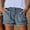 Dark Blue, variant on Tejiojio Casual Women's Shorts Clearance Lady's Fashion Solid Color Wide Leg Lace Loose High Waist Shorts Pants