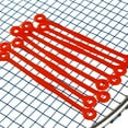 thumbnail image 3 of 8 pcs Tennis Racket Vibration Dampeners Squash Racket Shock Absorber Silicone Tennis String Shock Damping-Red, 3 of 6