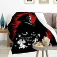thumbnail image 2 of Jbralid Halloween Throw Blanket,Ghostface Blanket-Cozy and Warm Spooky Blankets for Adults Halloween Horror Themed Blanket 50x60 in, 2 of 5