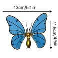 thumbnail image 3 of Glow in The Dark Butterfly Decorations for Wall, Garden, Fence, Outdoor Hanging Metal Butterflies, Night Garden Decor for Patio, Yard, Plant Pot, 1 Pcs, 5.1x4.5", 3 of 7
