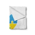 thumbnail image 2 of Autism Soft Flannel Fleece Throw Blanket, Typography with a Puzzle Like Heart Shape Raise Hope, Cozy Plush for Indoor and Outdoor Use, 70" x 90", Multicolor, by Ambesonne, 2 of 6