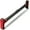 Red + Black, variant on Gaderth Pull Up Bar, Strength Training Pull-Up Bars for Doorways, Chin Up Bar With Level Meter and Adjustable Width-No Screws Required, Max Load 440 LBS
