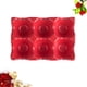 thumbnail image 3 of BRIGHTFUFU Caja de almacenamiento de huevos antideslizante de cerámica con soporte para huevos de 6 rejillas, caja de almacenamiento de huevos a prueba de golpes (rojo), 3 of 7
