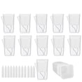 thumbnail image 1 of Mini Self Watering Pots With Labels And Wick Clear Planters With Holes Water Level For Indoor Alocasia Corm Propagation Sowing, 1 of 8
