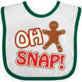 thumbnail image 3 of Inktastic Oh Snapbroken gingerbread Boys or Girls Baby Bib, 3 of 4