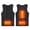 Black, variant on WIZUTIZ Men's Heated Vest Solid Color Round Neck Sleeveless Tight Fit High Stretch Soft Thermal USB Rechargeable Battery Powered Winter Outdoor Work Vest