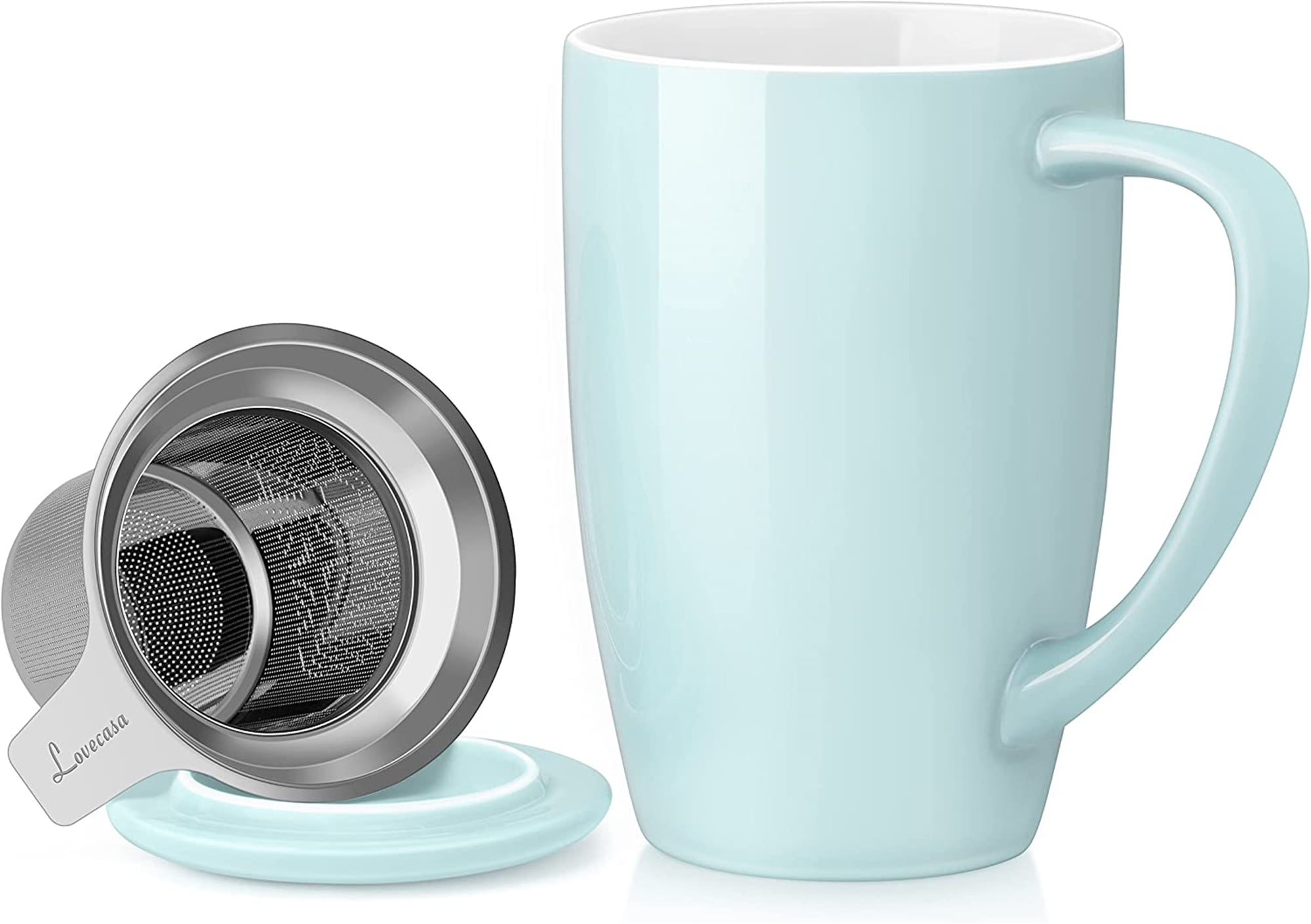 Porcelain Tea Mug with Infuser and Lid – Prime Tea