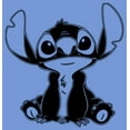 thumbnail image 2 of Boy's Lilo & Stitch Black and White Sketch Stitch  Performance Graphic Tee Royal Blue Heather Large, 2 of 4
