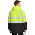 thumbnail image 3 of Port Authority Men's ANSI 107 Class 3 Safety HeavyWeight Parka. J799S, 3 of 4