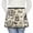 Skull and Bird, variant on Skull and Flower Gothic Pattern Server Half Apron with Pockets,22.8 X 11.8 Inch Half Waist Design with Black Trim,Restaurant Waitstaff Uniform