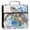 C3, variant on 3 Ring Zipper Binder Wolf Galaxy with Strap 2 inch 500 Sheet Capacity File Folder Storage Organizer