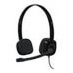 Logitech H151 Binaural Over-the-Head Stereo Headset, Black
