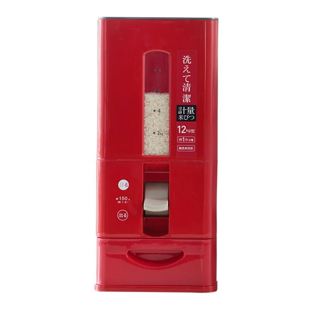 Rice Rice Dispenser Transparent Clear Scale Funnel Type Household Rice Bucket for Soybean Oatmeal