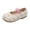 Beige, variant on Toddler Girls Dress Shoes Cute Mary Jane Flats Elastic Strap Ballet Flats Flower Girl Shoes
