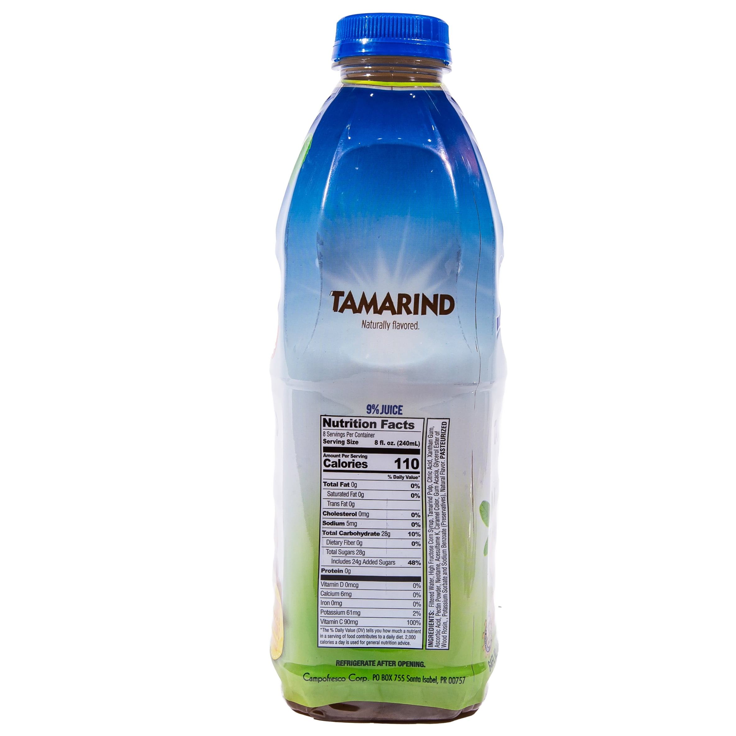 Lotus Tamarind Shelf Stable Nectar Beverage, 100% Vitamin C, Plastic Bottle 64 fl oz