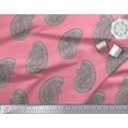 thumbnail image 3 of Soimoi Rayon Fabric Paisley Block Print Sewing Fabric Yard 56 Inch Wide, 3 of 3