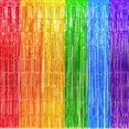 thumbnail image 3 of Cortinas con flecos Emourlych Rainbow Foil, paquete de 4 x 4, 3 of 7