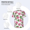 thumbnail image 5 of Rocae Rose Flowers for Breathable Men's Baseball T-Shirt Fashionable Casual Baseball Jersey, Moisture-wicking Sportswear Large, 5 of 9