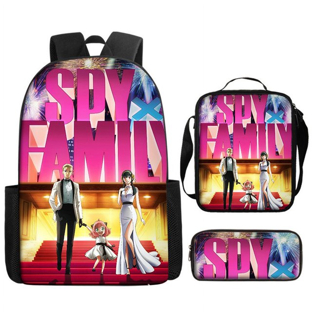 Spy Pretend Children'S School Bag Cute Cartoon Backpack Kindergarten Backpack Shoulder Bag Pencil Case