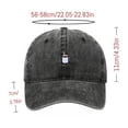 thumbnail image 3 of Byfri Coffee Embroidered Vintage Baseball Cap Washed Cotton Dad Hat for Outdoor Black 56-58cm, 3 of 7