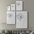 thumbnail image 4 of Fashion Floral Sketch I Premium Gallery Wrapped Canvas - Ready to Hang, 4 of 9