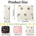 thumbnail image 2 of Bocaoying 3 Pieces Mini Makeup Bag, Travel Makeup Pouch Lazy Cosmetic Bag, Small Portable Toiletry Bag, Waterproof Nylon Mini Lipstick Bag with Zipper for Women and Girls, 2 of 7